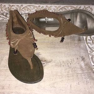 Minnetonka suede sandals